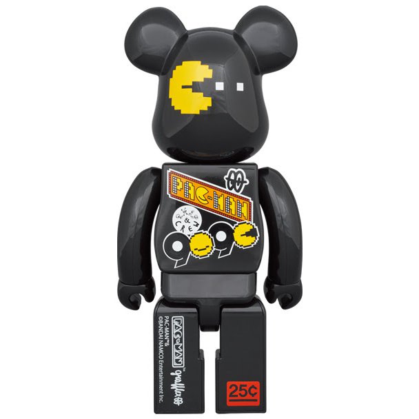 1000 % Bearbrick - Pac Man x Grafflex (9090 x SHIP &amp; Crew)