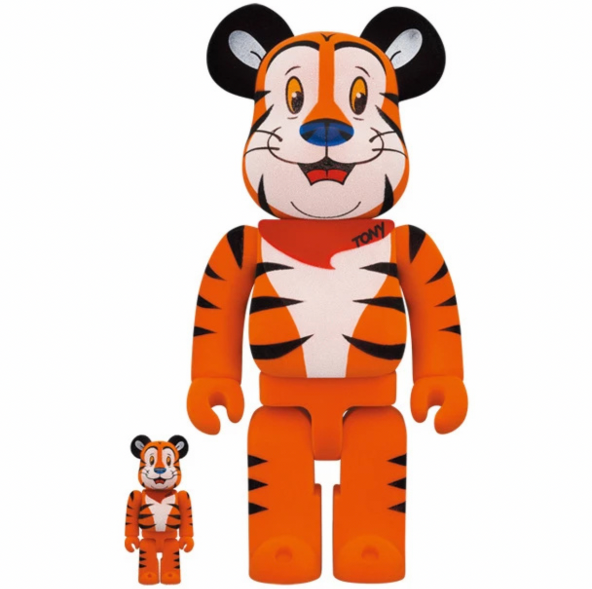 400% &amp; 100% Bearbrick Set - Tony The Tiger Vintage (Kelloggs)