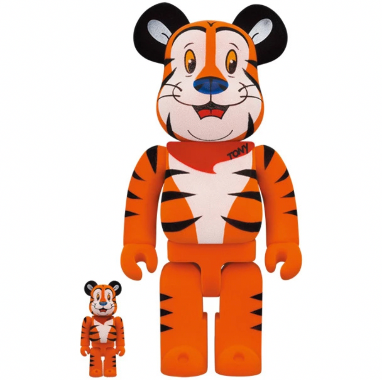 400% &amp; 100% Bearbrick Set - Tony The Tiger Vintage (Kelloggs)