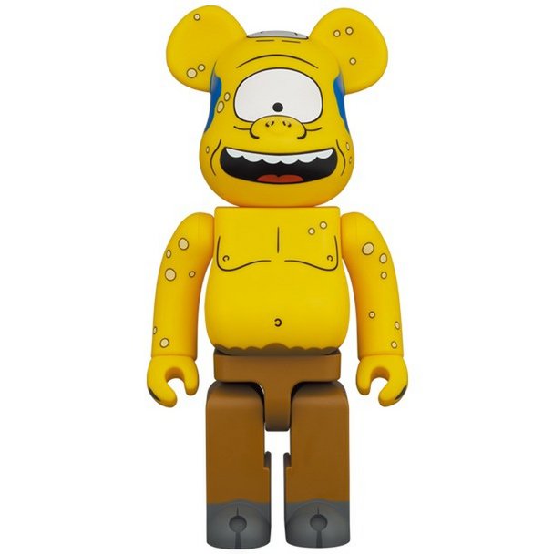 400% &amp; 100% Bearbrick Set - Cyclops (The Simpsons)