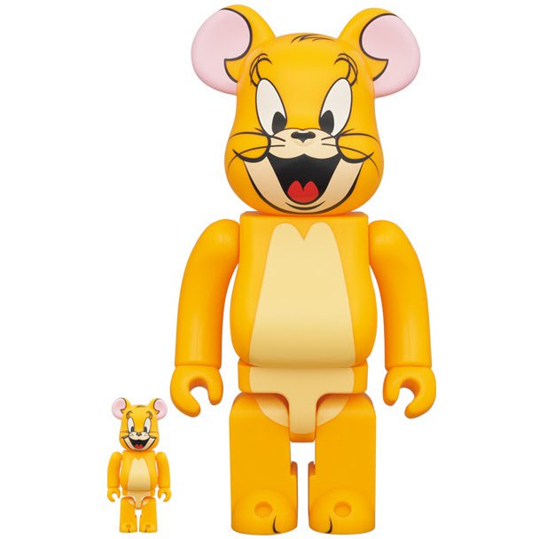 400% &amp; 100% Bearbrick Set - Jerry Classic Color (Tom &amp; Jerry)