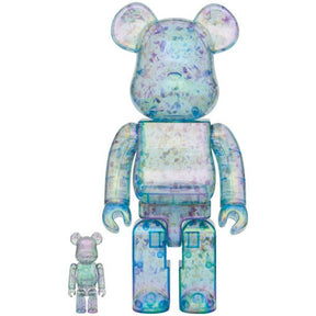 400% &amp; 100% Bearbrick Set - Anever (Blue) av Onward Kashiyama 