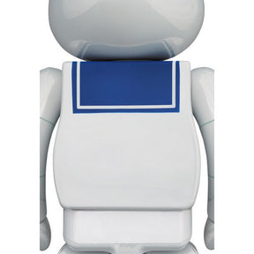 1000 % Bearbrick - Stay Puft Marshmallow Man (vit krom)