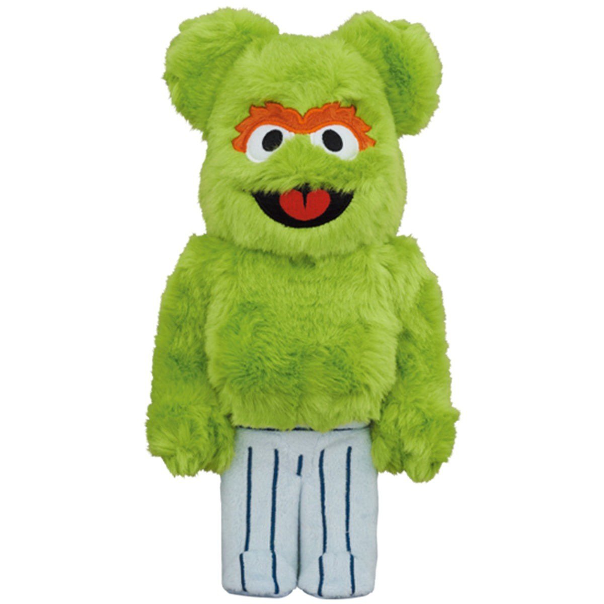 400 % &amp; 100 % Bearbrick Set - Oscar The Grouch - Costume Edition (Sesame Street)