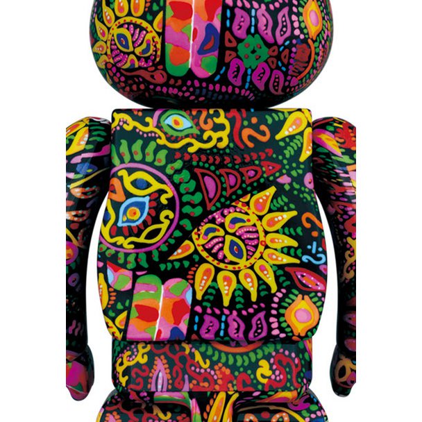 1000% Bearbrick - Psykedelisk Paisley-förstärkare