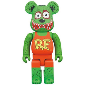 1000% Bearbrick - Rat Fink av Ed "Big Daddy" Roth