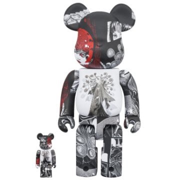 400 % &amp; 100 % Bearbrick Set - S'YTE x Junji Ito UZUMAKI