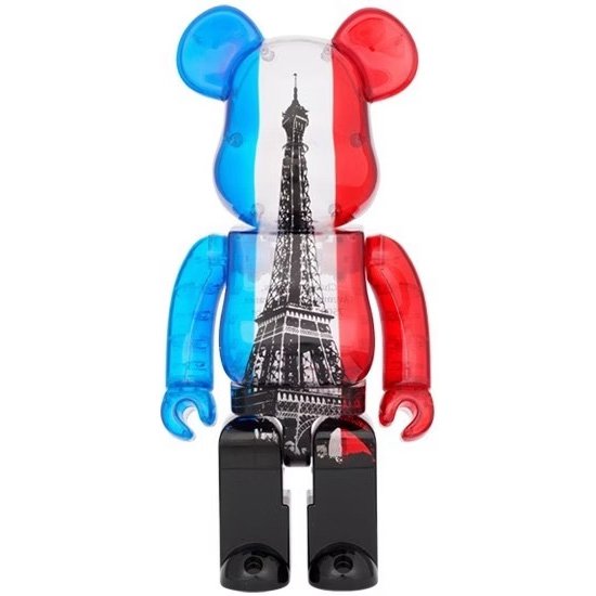 400 % Bearbrick - Eiffeltornet (Tricolor)