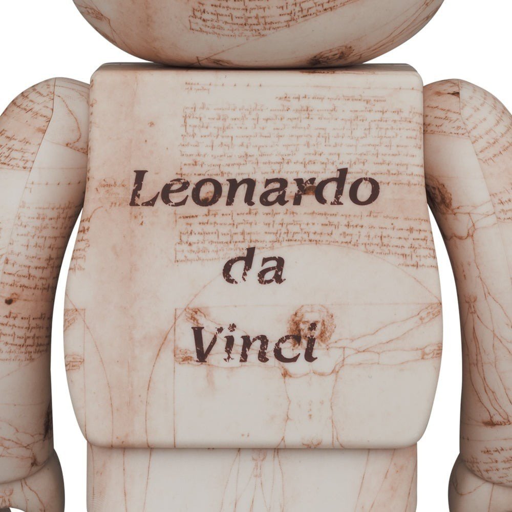 400% &amp; 100% Bearbrick Set - Leonardo Da Vinci (Vitruvian Man)