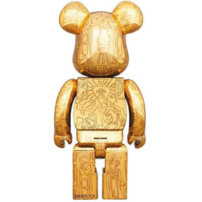 400% &amp; 100% Bearbrick Set - Yu-Gi-Oh! (Millennium Puzzle - Light ed.)