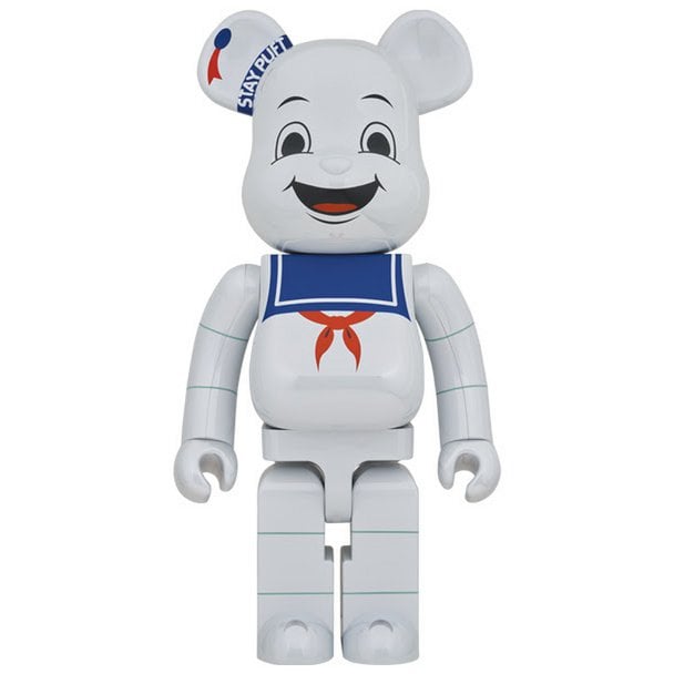 1000% Bearbrick - Stay Puft Marshmallow Man (White Chrome) Default Title