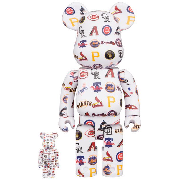 400% &amp; 100% Bearbrick Set - MLB National League