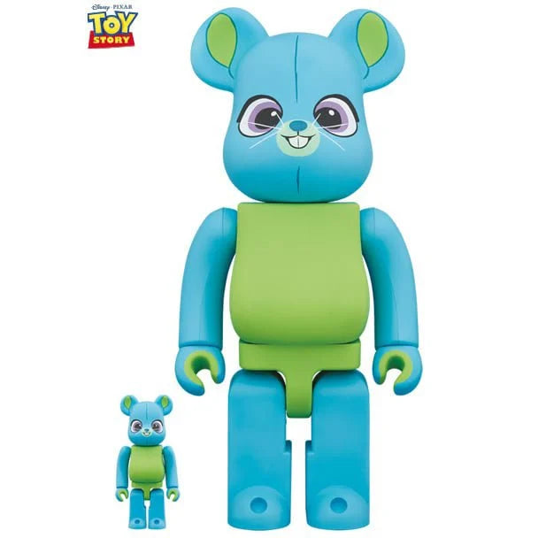 400 % &amp; 100 % Bearbrick Set - Bunny (Toy Story 4)