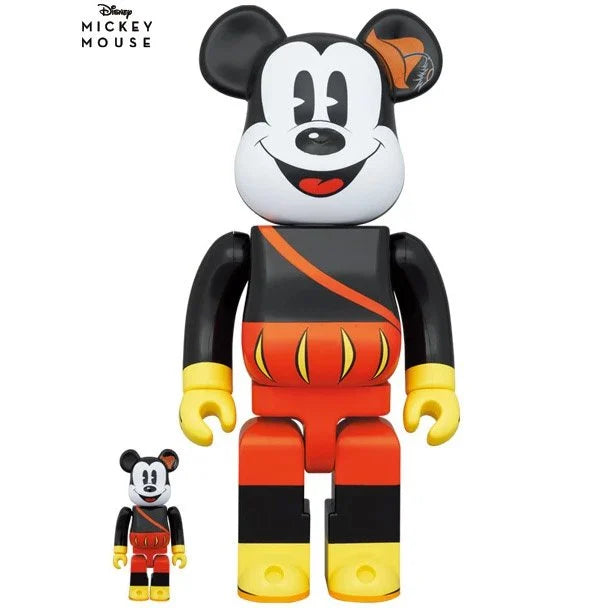 400% &amp; 100% Bearbrick Set - Musse Pigg (The Bard)