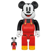 400% &amp; 100% Bearbrick Set - Musse Pigg (Båtbyggare)
