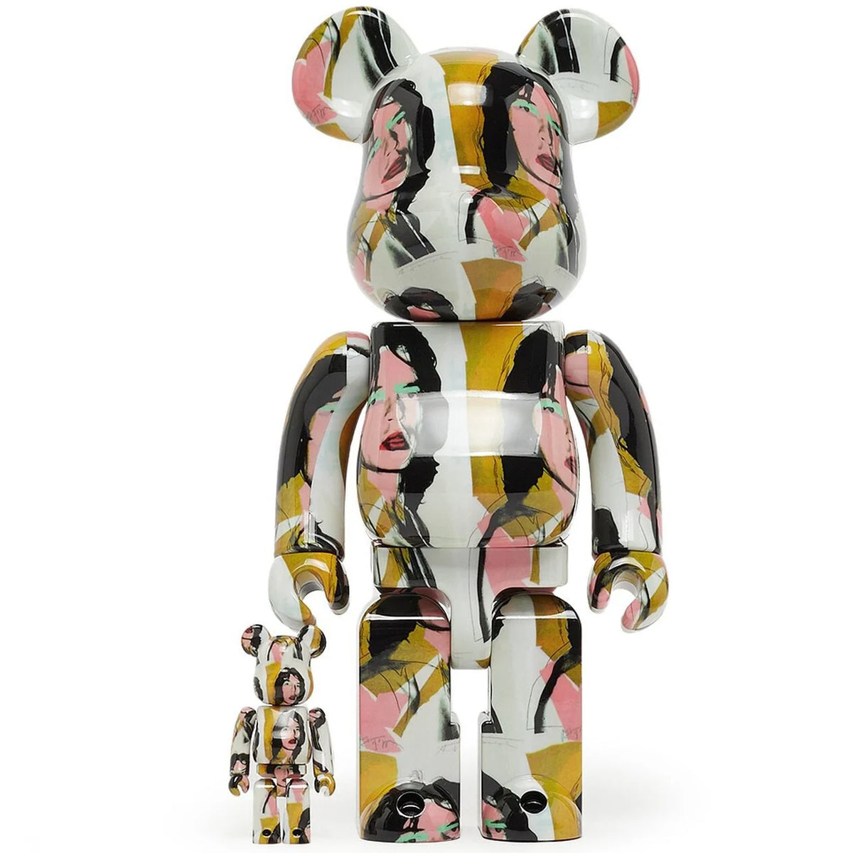 400% &amp; 100% Bearbrick Set - Mick Jagger (Andy Warhol)