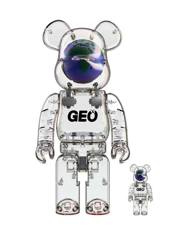 400% & 100%  Bearbrick set – GEO (Earth ed.)