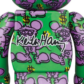 400% &amp; 100% Bearbrick Set - Keith Haring v11