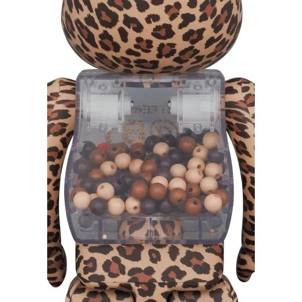 400% & 100% Bearbrick set - My First Bearbrick Baby (Leopard)-Medicom Toy-Bearbrick