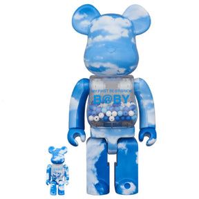 400% &amp; 100% Bearbrick-set - Min första Bearbrick-baby (Blue Sky-utgåva)