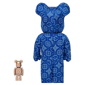 400% + 100% Bearbrick sæt - CLOT x Nike - Royal University (Blue Silk)