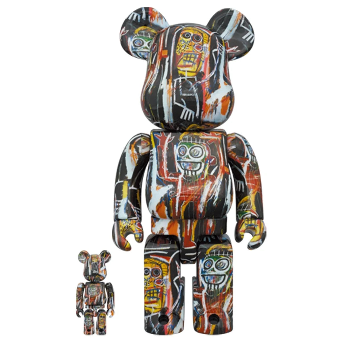 400% &amp; 100% Bearbrick Set - Jean-Michel Basquiat v11