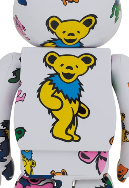 1000% Bearbrick - Grateful Dead (Dancing Bears-mönster)