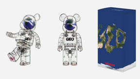 400% & 100%  Bearbrick set – GEO (Earth ed.)