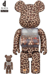 400% &amp; 100% Bearbrick-set - Min första Bearbrick-unge (Leopard)