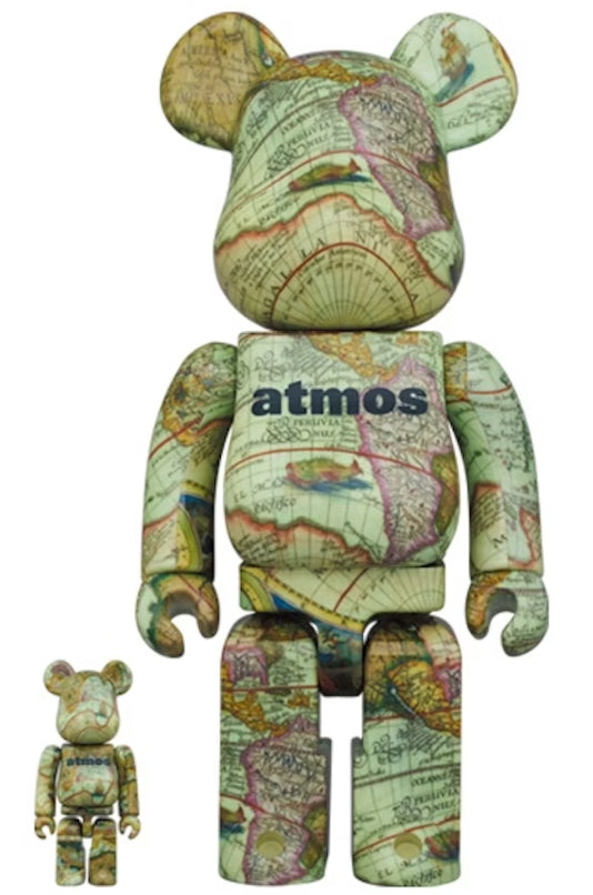 400% & 100% Bearbrick Set – Atmos - Aged Map