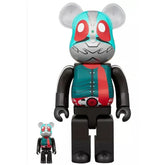 400% &amp; 100% Bearbrick - Kamen Rider nr 2 + 1