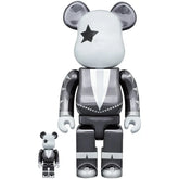 400% &amp; 100% Bearbrick set - KISS Star Child (Chrome ed.)