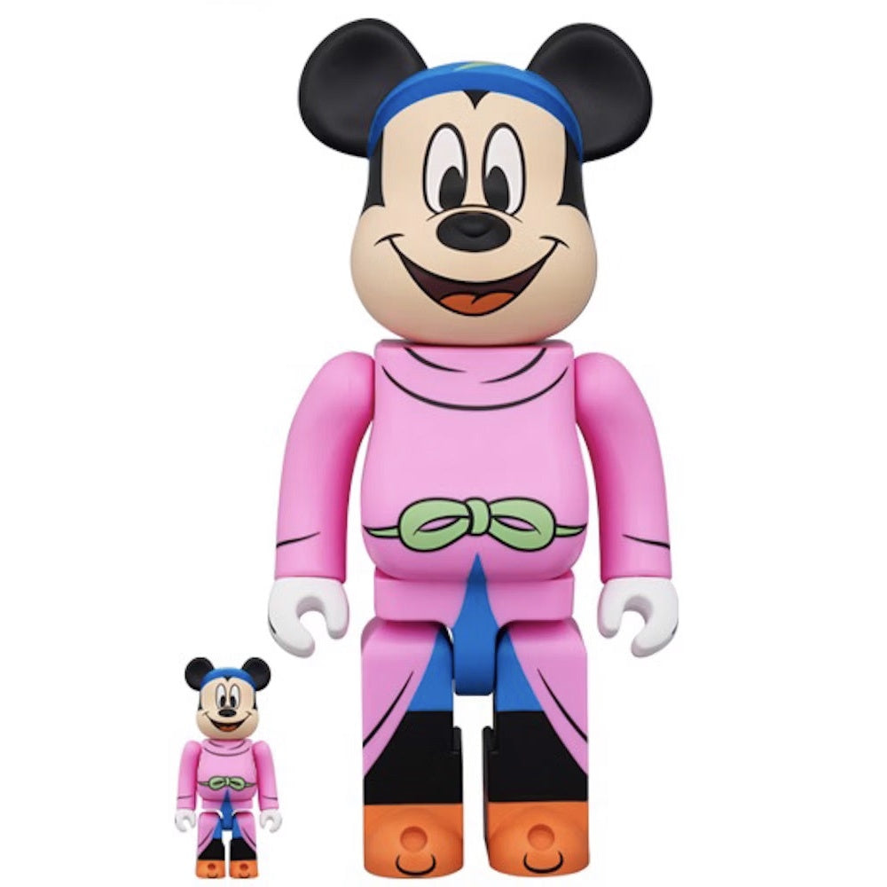 400% & 100% Bearbrick Set – Mickey Mouse (Trollkarlens lärling)