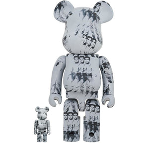 400% & 100% Bearbrick-set - Andy Warhol (Elvis Presley)