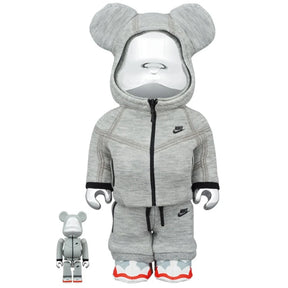 400% &amp; 100% Bearbrick Set - Nike Tech Fleece N98