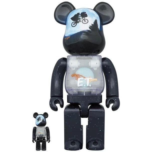 400% &amp; 100% Bearbrick-set - ET (Light Up-utgåva)