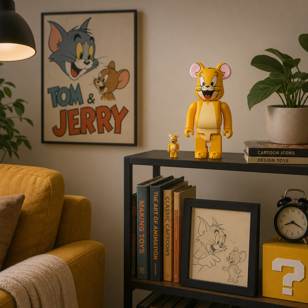 400% & 100% Bearbrick set - Jerry Classic Color (Tom & Jerry) 400% & 100% Bearbrick set - Jerry Classic Color (Tom & Jerry)